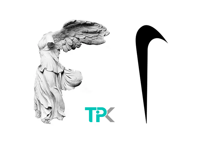 فلسفه لوگوی برند نایکی- الهه پیروزی یونان و لوگوی برند نایکی- طراحی لوگوی برند نایکی- تیپ تیک مرجع تخصصی آگهی های صنعت مد و پوشاک