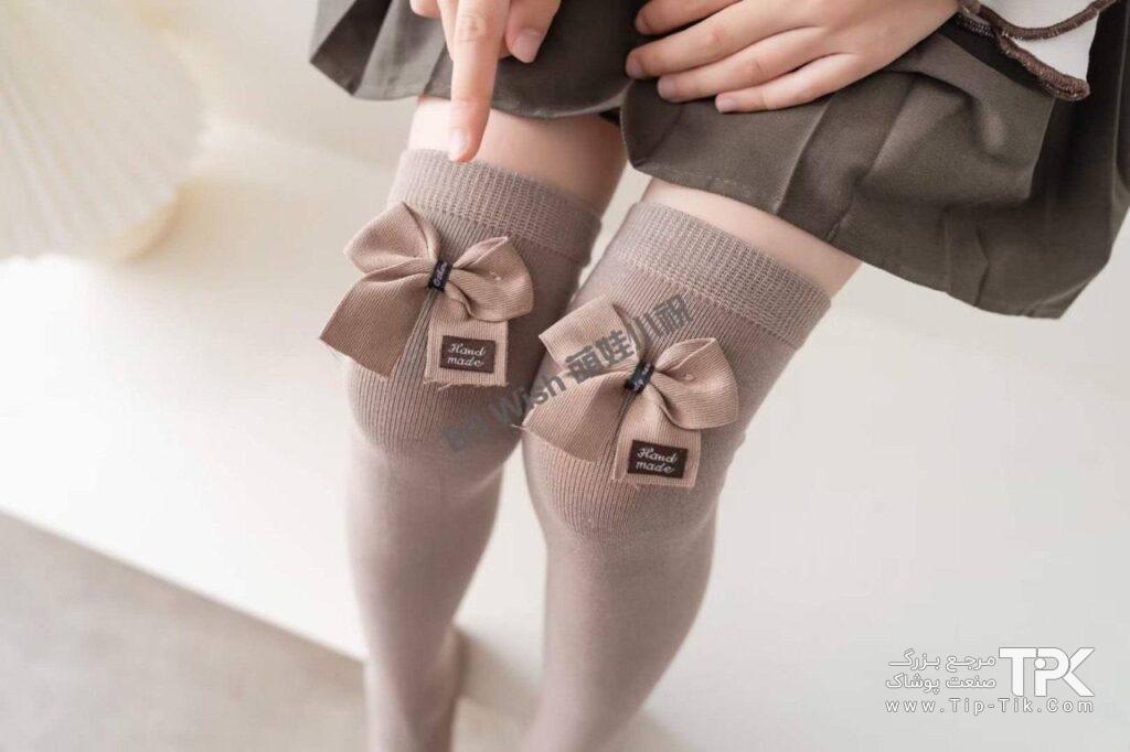 جوراب ساق بلند فانتزی دخترانه عمده _ پوشاک عزیزی